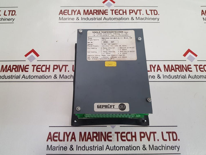 Single R8150-10-si1-0-1/Svl 10 Temperature Control