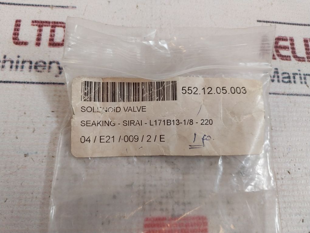 Sirai Z610A Solenoid Valve 10A 250V