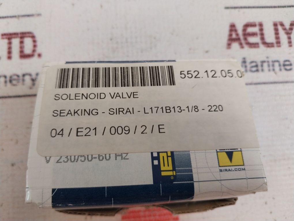 Sirai Z610A Solenoid Valve 10A 250V