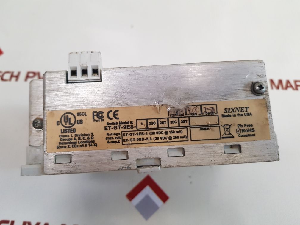 Sixnet Et-gt-9Es Ethernet Real-time Switch