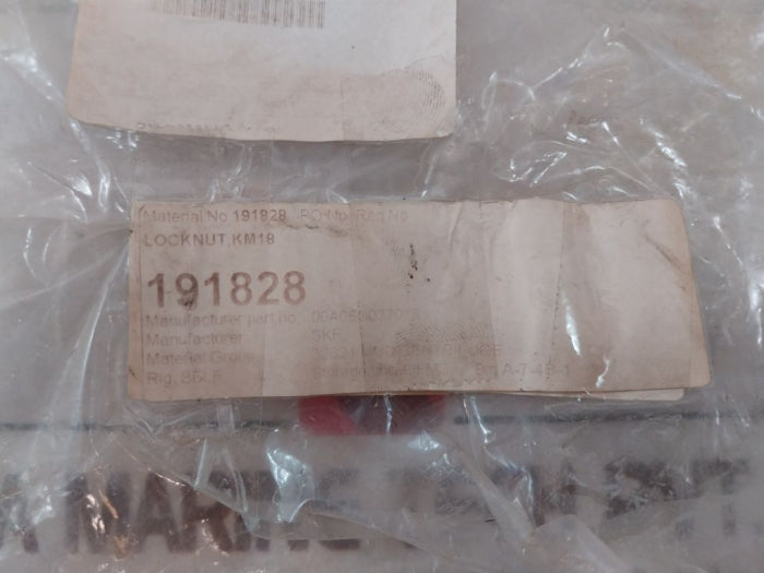 Skf Km18 Bearing Lock Nut 00A06C037018