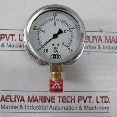 SLC 0-16 Bar Pressure Gauge 100 m/m 1/2 Inch PF