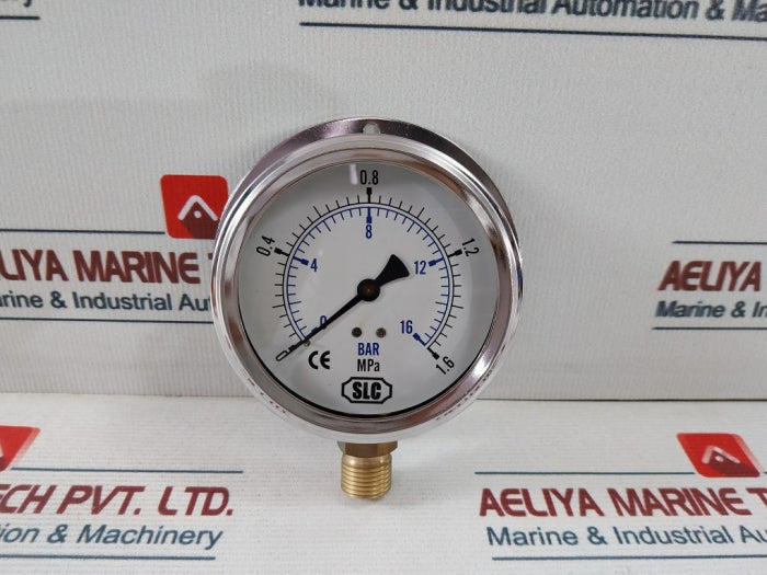 SLC 0-16 Bar Pressure Gauge 100 m/m 1/2 Inch PF