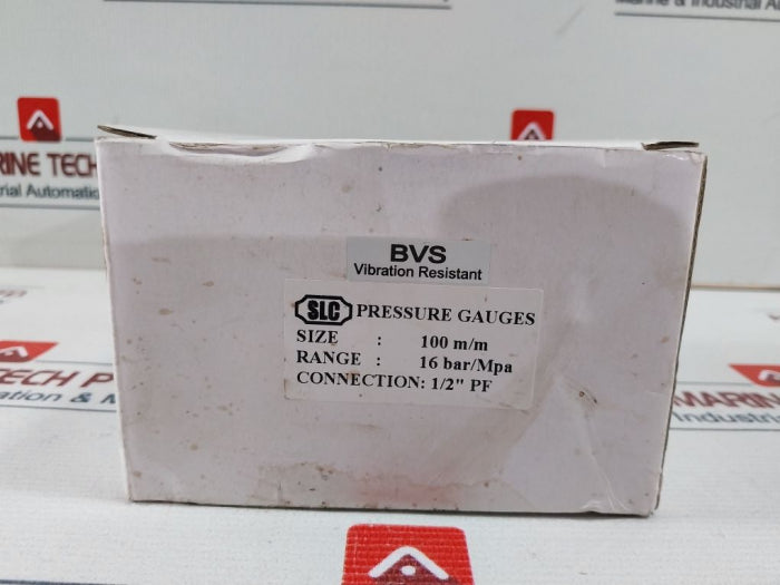 SLC 0-16 Bar Pressure Gauge 100 m/m 1/2 Inch PF