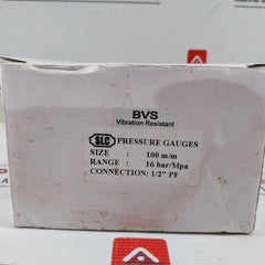 SLC 0-16 Bar Pressure Gauge 100 m/m 1/2 Inch PF