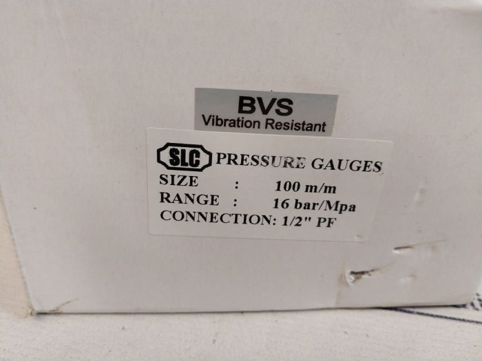 SLC 20130620 1/2" Pf Pressure Gauges 0-16 Bar