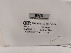 SLC 20130620 1/2" Pf Pressure Gauges 0-16 Bar