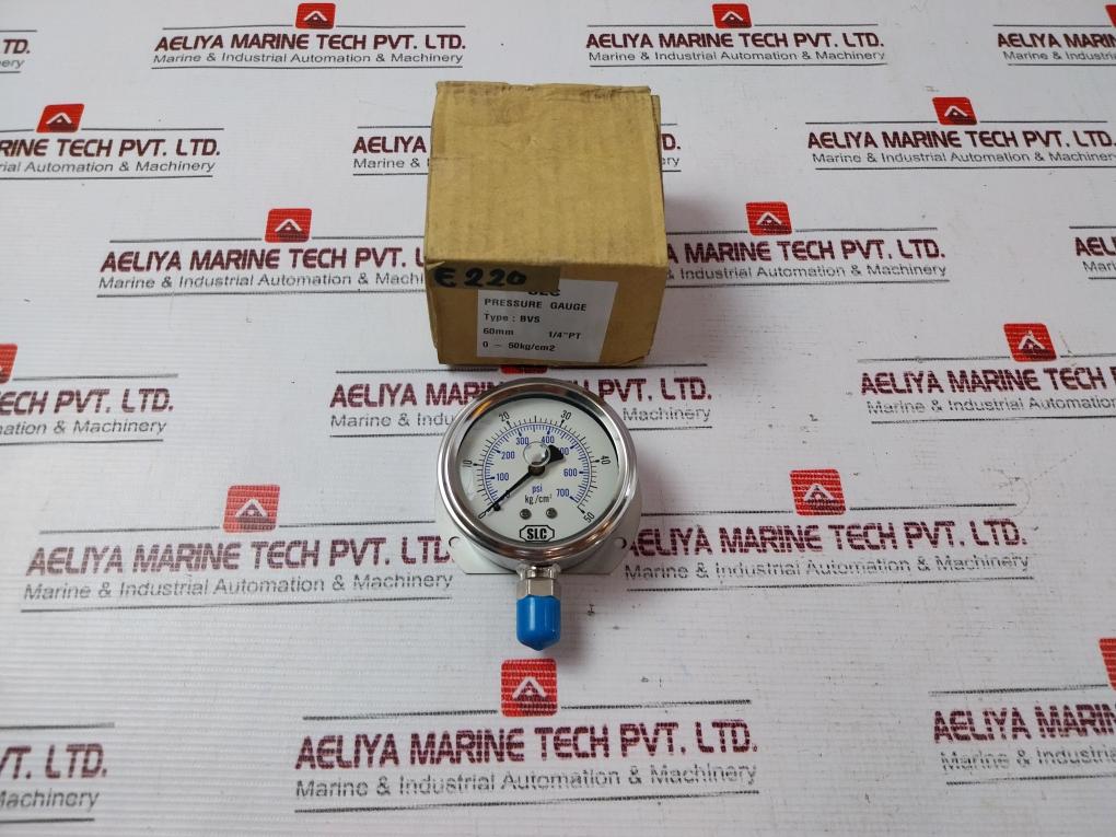 Slc Bvs Pressure Gauge 0-700 Psi 60Mm 1/4"Pt
