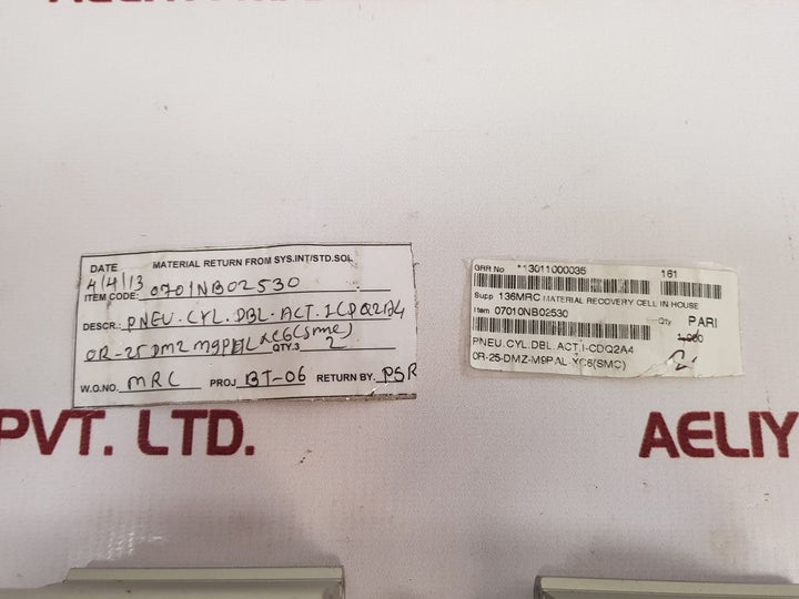 Smc Cdq2A40R-25Dmz-m9Pal-xc6 Air Cylinder