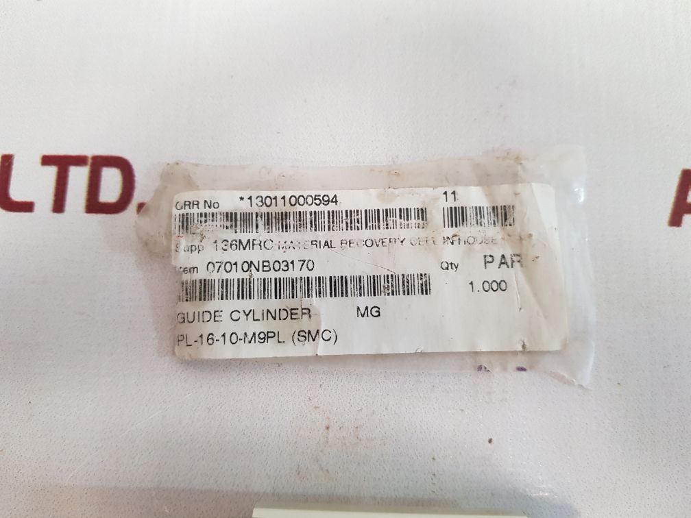Smc Mgpl16-10-m9Pl Guide Cylinder