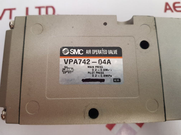 Smc Vpa742-04A Air Operated Valve