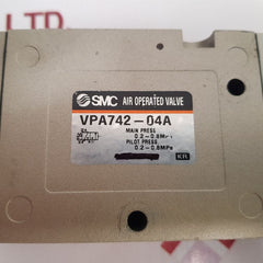 Smc Vpa742-04A Air Operated Valve