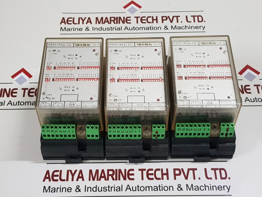 Soglia/Sc/6 20 21 Input Output Relay Time 100 V-60 Hz