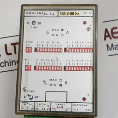 Soglia/Sc/6 20 21 Input Output Relay Time 100 V-60 Hz