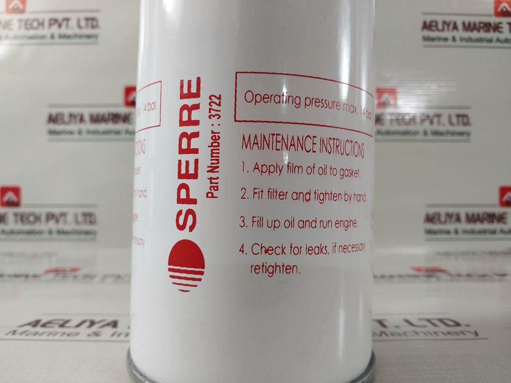 Sperre 3722 Spin-on Oil Filter 1"12 Unf