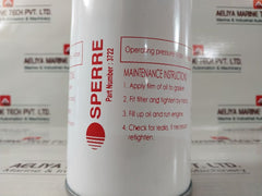 Sperre 3722 Spin-on Oil Filter 1"12 Unf
