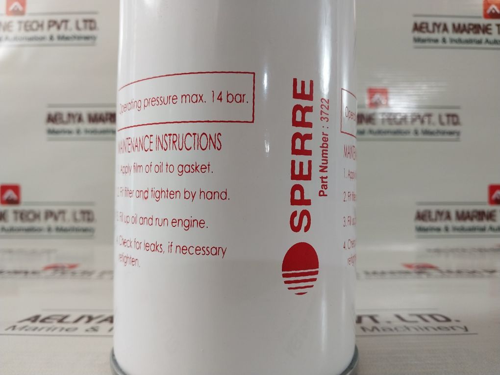 Sperre 3722 Spin-on Oil Filter 1"12 Unf