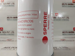 Sperre 3722 Spin-on Oil Filter 1"12 Unf