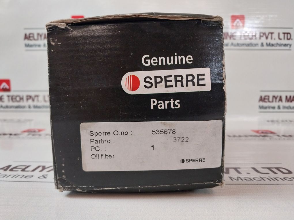 Sperre 3722 Spin-on Oil Filter 1"12 Unf