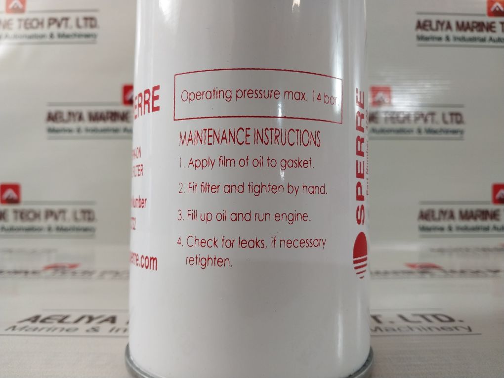 Sperre 3722 Spin-on Oil Filter 1"12 Unf