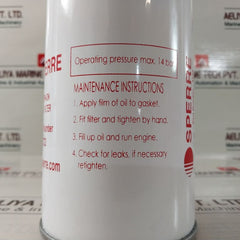 Sperre 3722 Spin-on Oil Filter 1"12 Unf