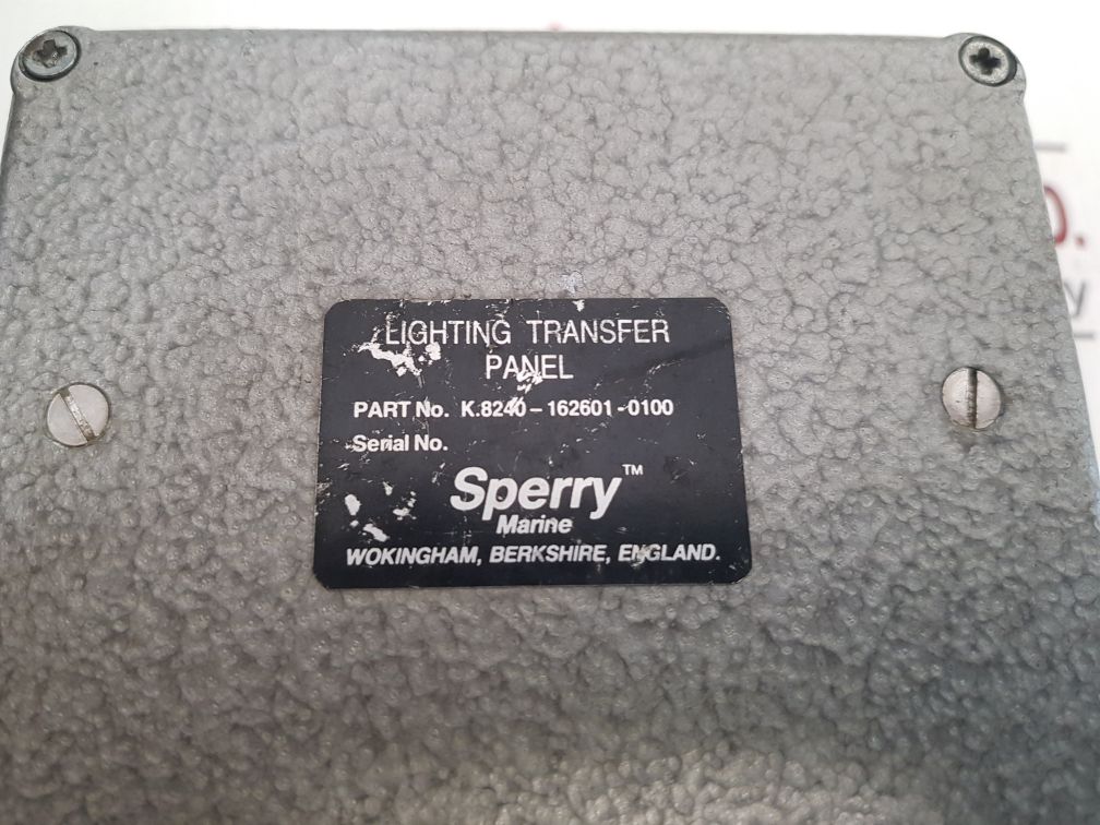 Sperry Marine K.8240-162601-0100 Lighting Transfer Panel