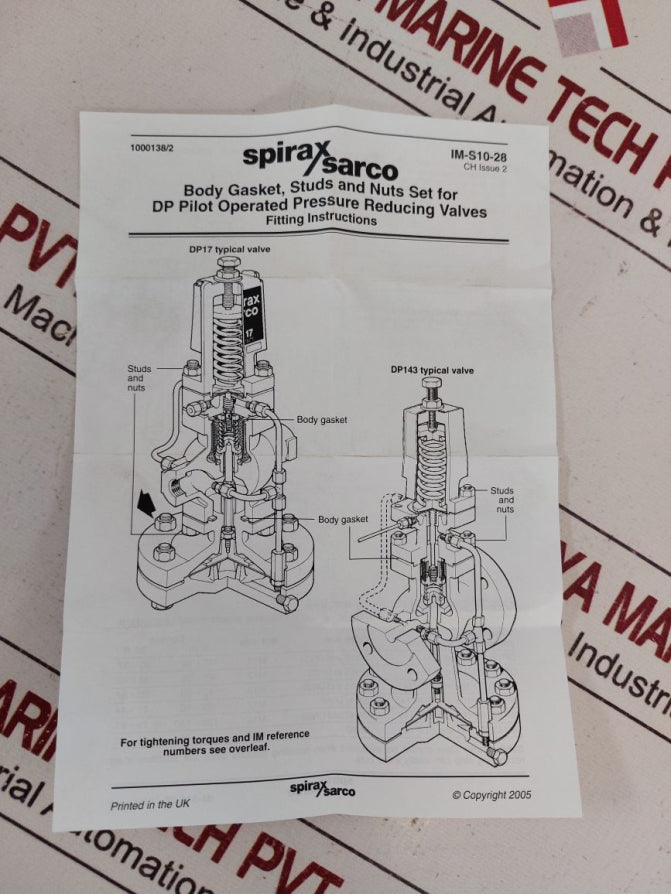 Set Of 3X Spirax Sarco Dn15Lc Dn15 – 20 Dp143 Dp163 Body Gasket Set