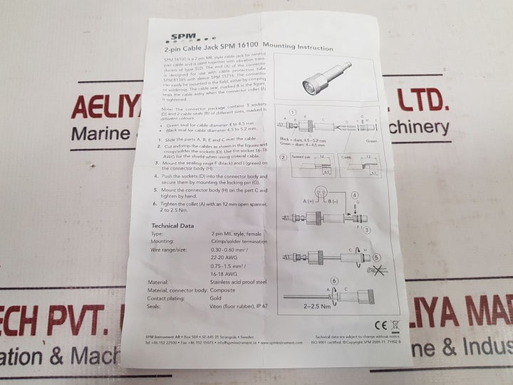 Set Of 8X Spm Instrument 16100 Ip67