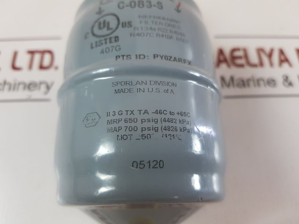 Sporlan C-083-s Refrigerant Filter-drier Py0Zarfx