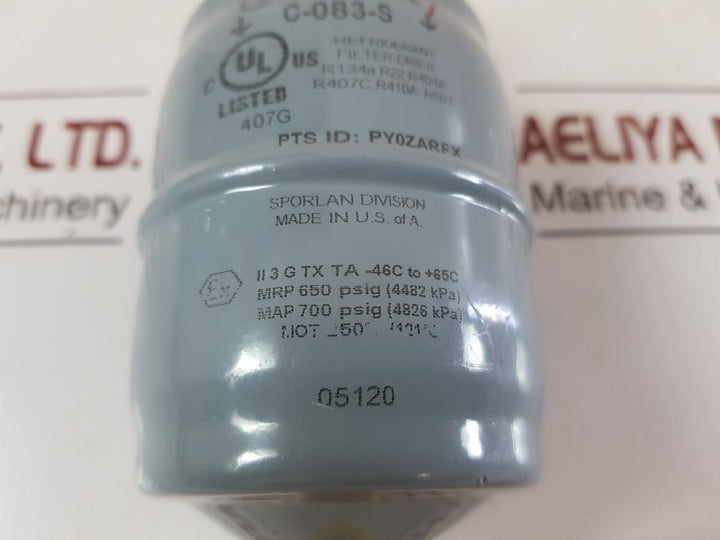 Sporlan C-083-s Refrigerant Filter-drier Py0Zarfx