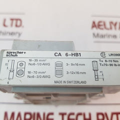 Sprecher + Schuh Ca 6-hb1 Terminal Block Dual Contactor