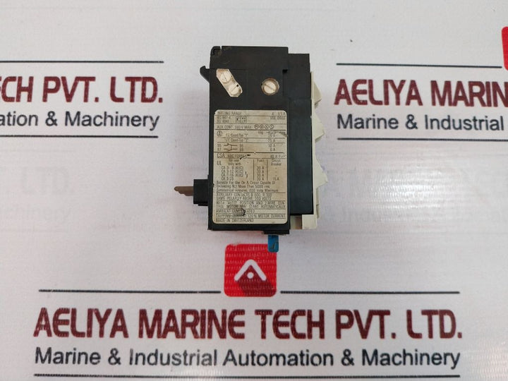 Sprecher+Schuh Ct 3-12 Overload Relay 600V Ac Max
