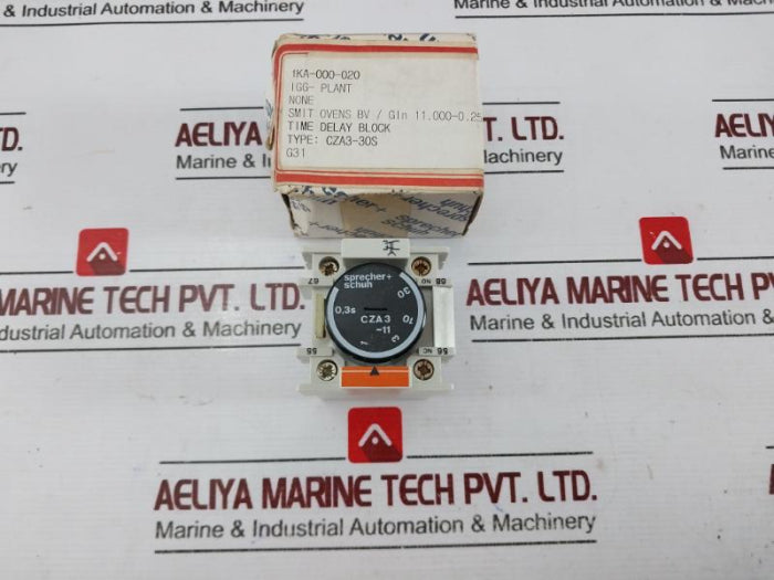 Sprecher+Schuh Cza3-11 Time Delay Relay 660V 10A 600V Ac 5 Amps, 1Ka-000-020