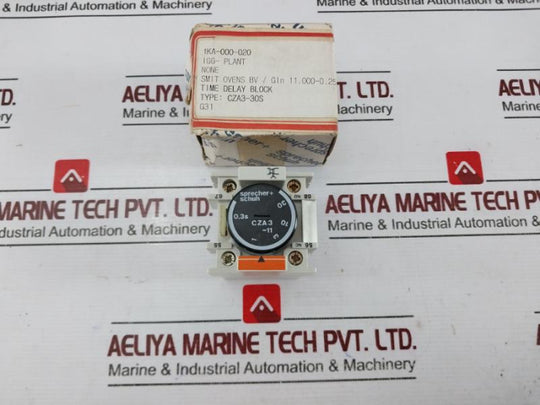 Sprecher+Schuh Cza3-11 Time Delay Relay 660V 10A 600V Ac 5 Amps, 1Ka-000-020