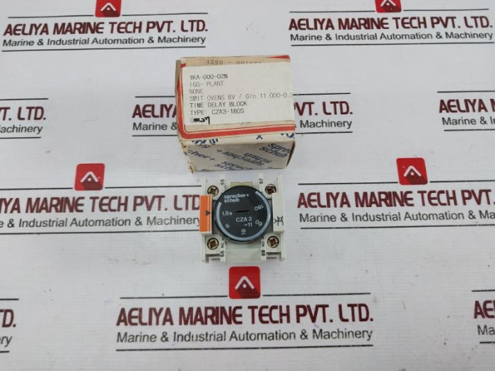 Sprecher+Schuh Cza311 Pneumatic Time Delay Block 660V, 10A 600V A.C. 5 Amps 0692