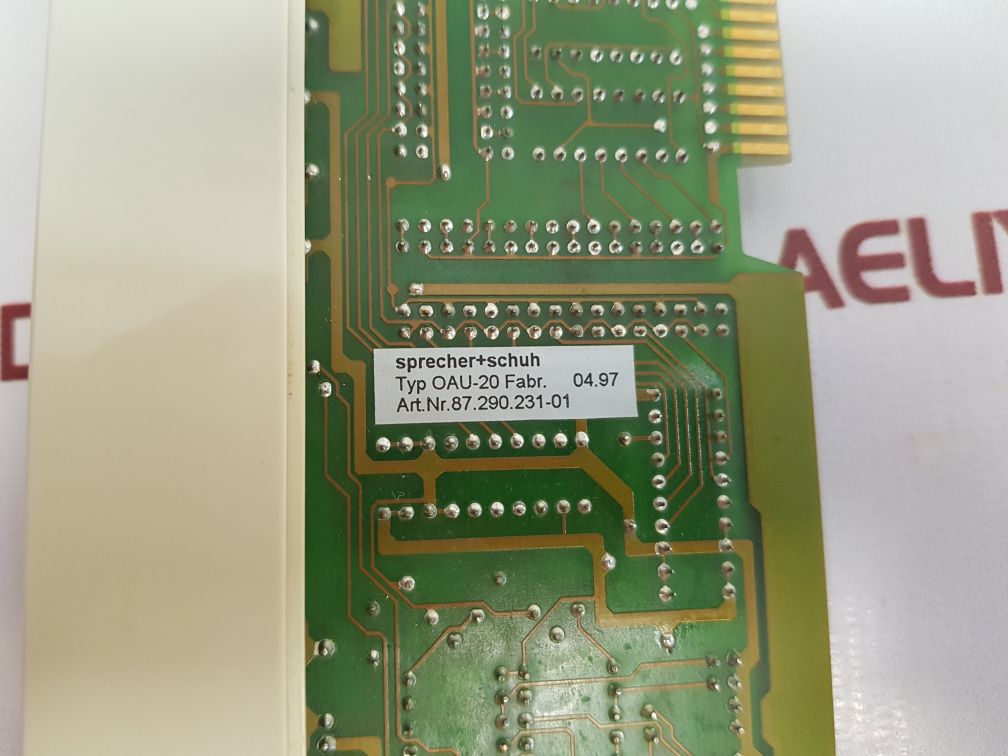 Sprecher+Schuh Oau-20 Analog Output Module 87.290.231-01