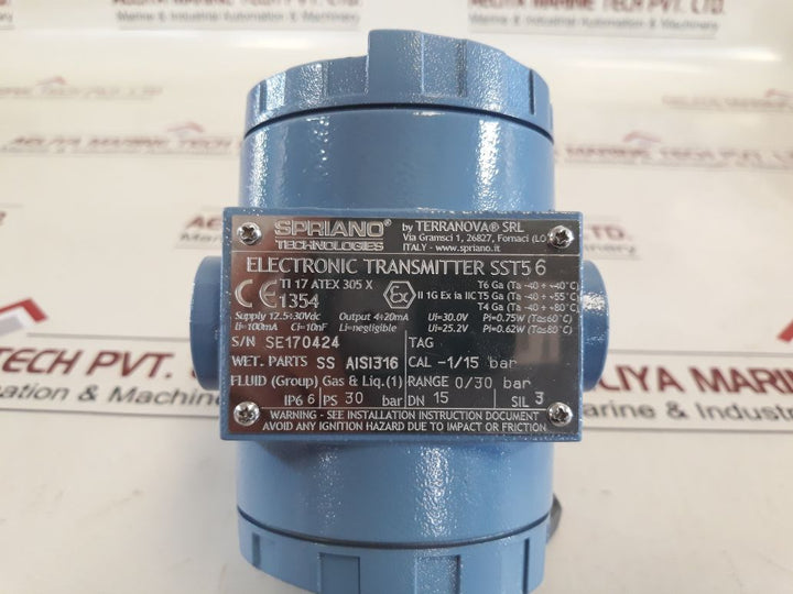 Spriano 604202/604323 Differential Pressure Transmitter Sst5 6