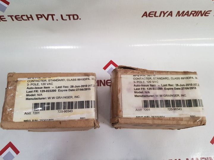 Square d 8910 dpa 33 ser: b definite purpose contactor 25301801 b81