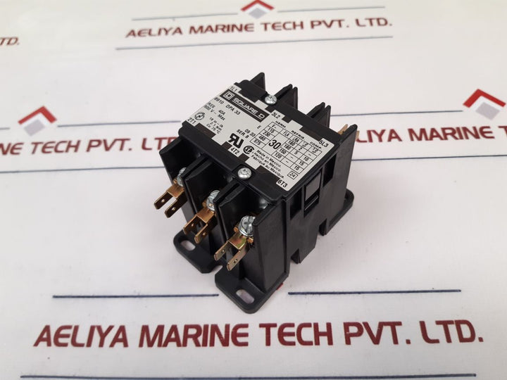 Square D 8910DPA33 Ser.B 3-Pole Contactor 24V 50/60Hz