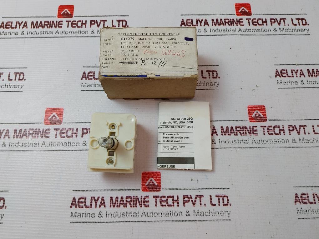 Square D 9001Km38 Pilot Light Module 120V Ac-dc