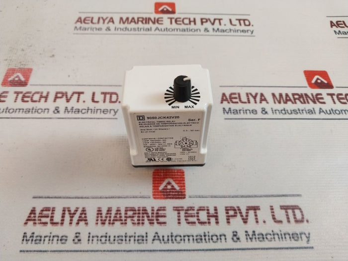 Square D 9050 Jck42v20 Electrical Timing Relay 0.3-30 Sec
