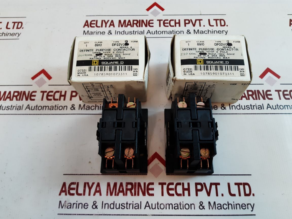 Square d dp22 v09 definite purpose contactor