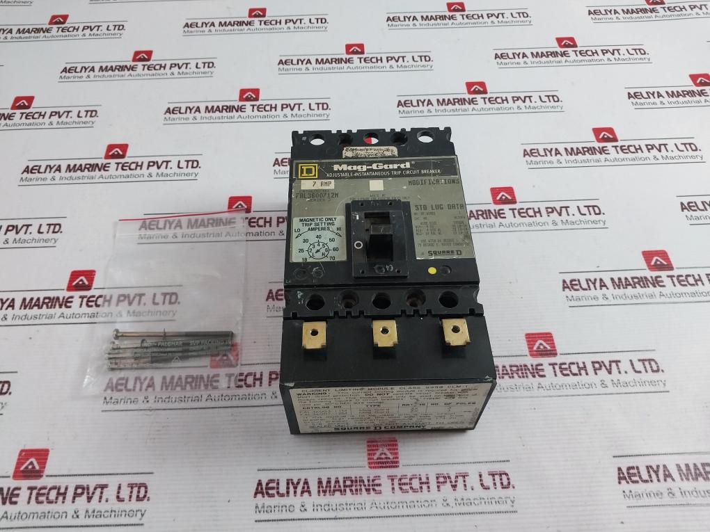 Square D Fal3600712M Trip Circuit Breaker 3 Pole 7Amp 600Vac