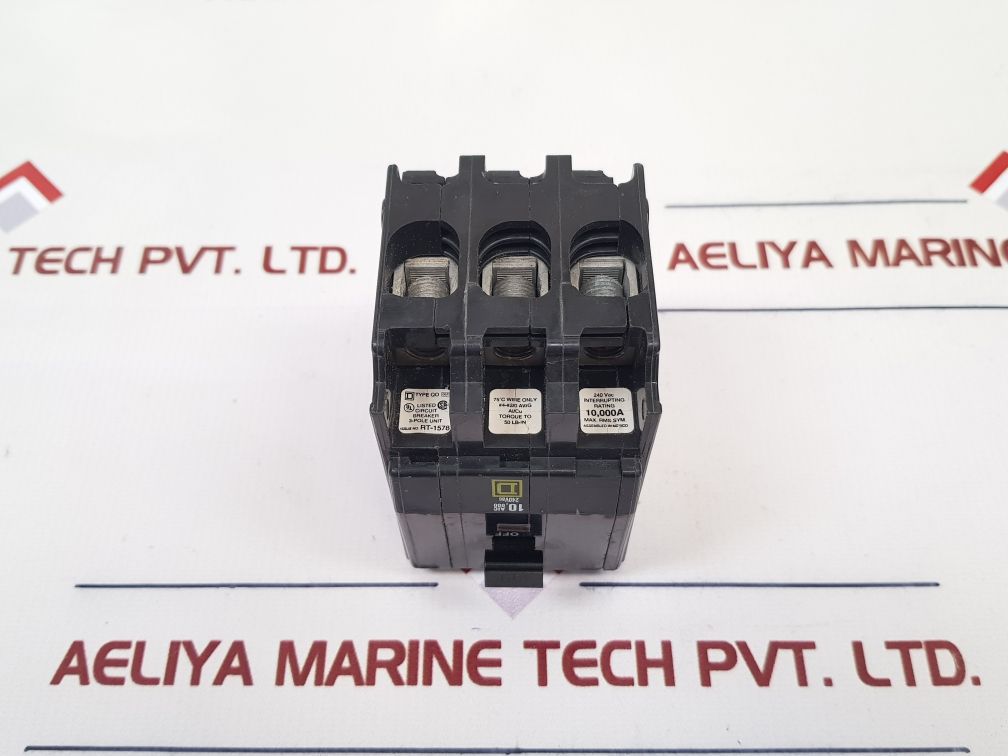 Square D Q03100 Circuit Breaker 3 Pole Unit