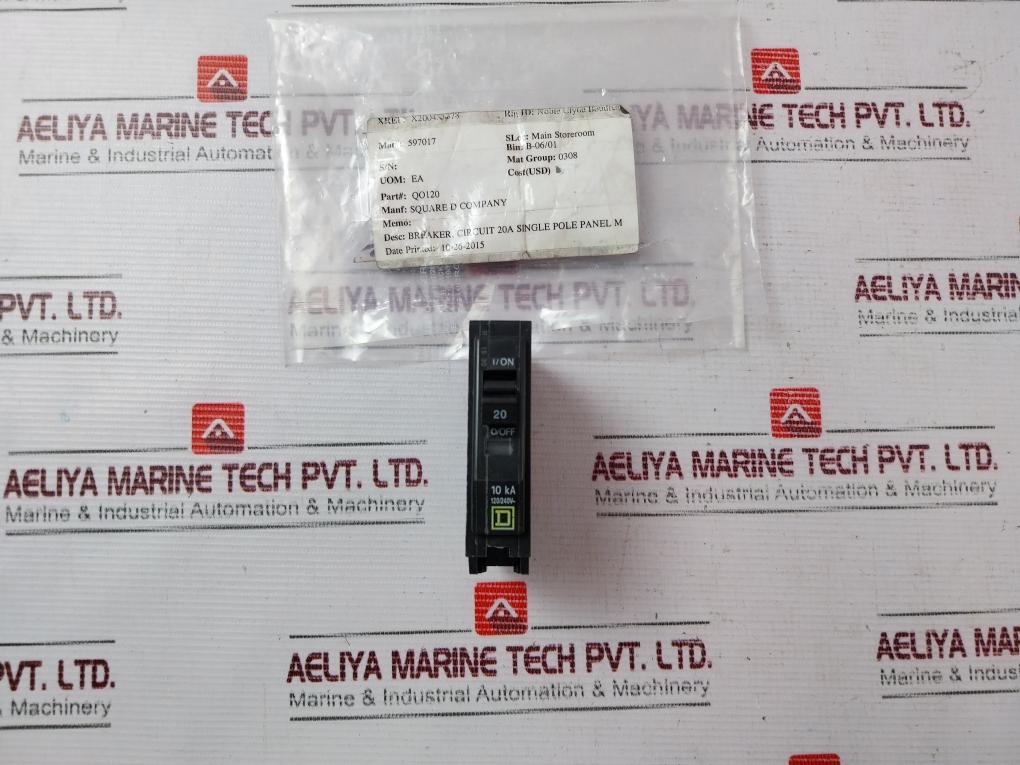 Square D Qo120 Circuit Breaker 20A