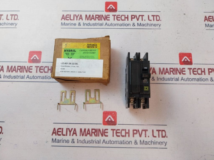 Square D Qou215 2-pole Circuit Breaker 120/240 Vac