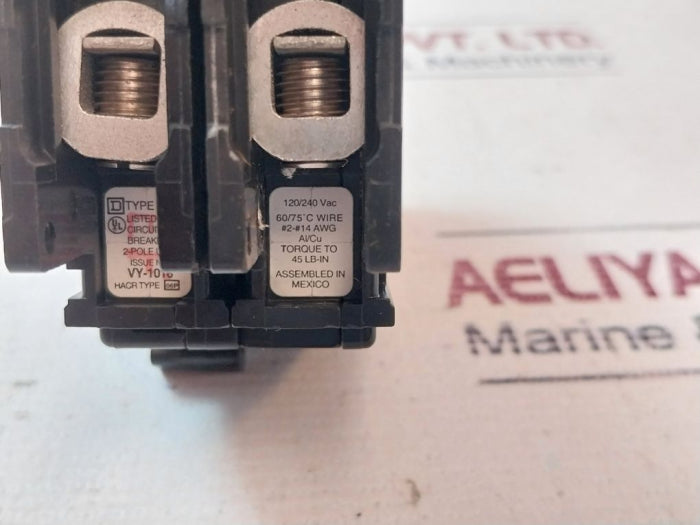 Square D Qou215 2-pole Circuit Breaker 120/240 Vac