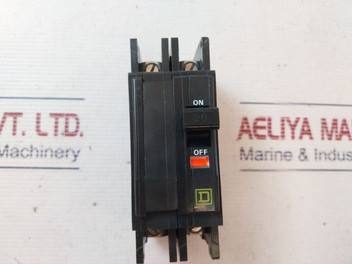 Square D Qou220 Circuit Breaker 20A 120/240 Vac
