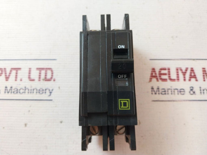 Square D Qou220 Circuit Breaker 20A 120/240 Vac
