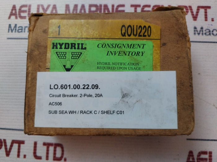 Square D Qou220 Circuit Breaker 20A 120/240 Vac